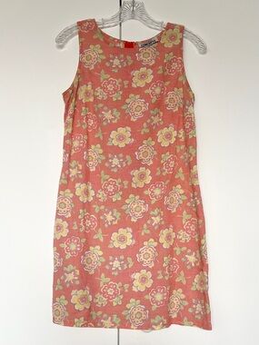 California Concepts Sleeveless Retro Pastel Floral Mini Dress